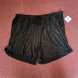 Sexy Basics black lounge pajama shorts with pockets 2XL